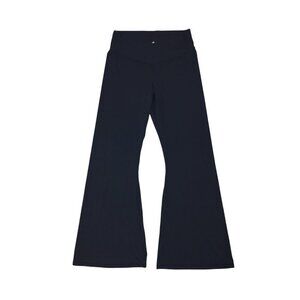 Sunzel Womens Black Wide Leg Yoga Pants 2XL Nylon Spandex Blend.